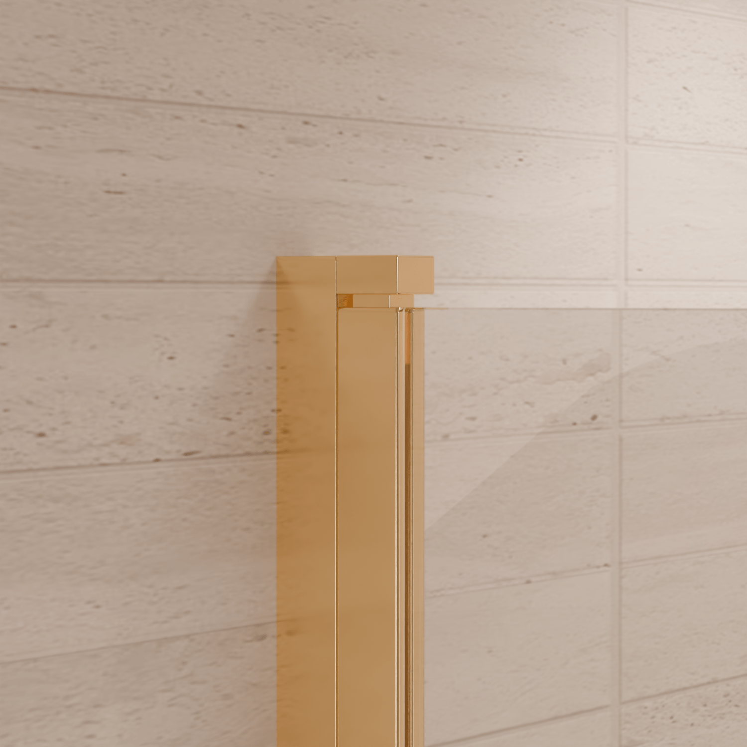 Douchedeur Rio 90 x 200 cm - Glanzend Goud - Nano Coating - lomazoo.com
