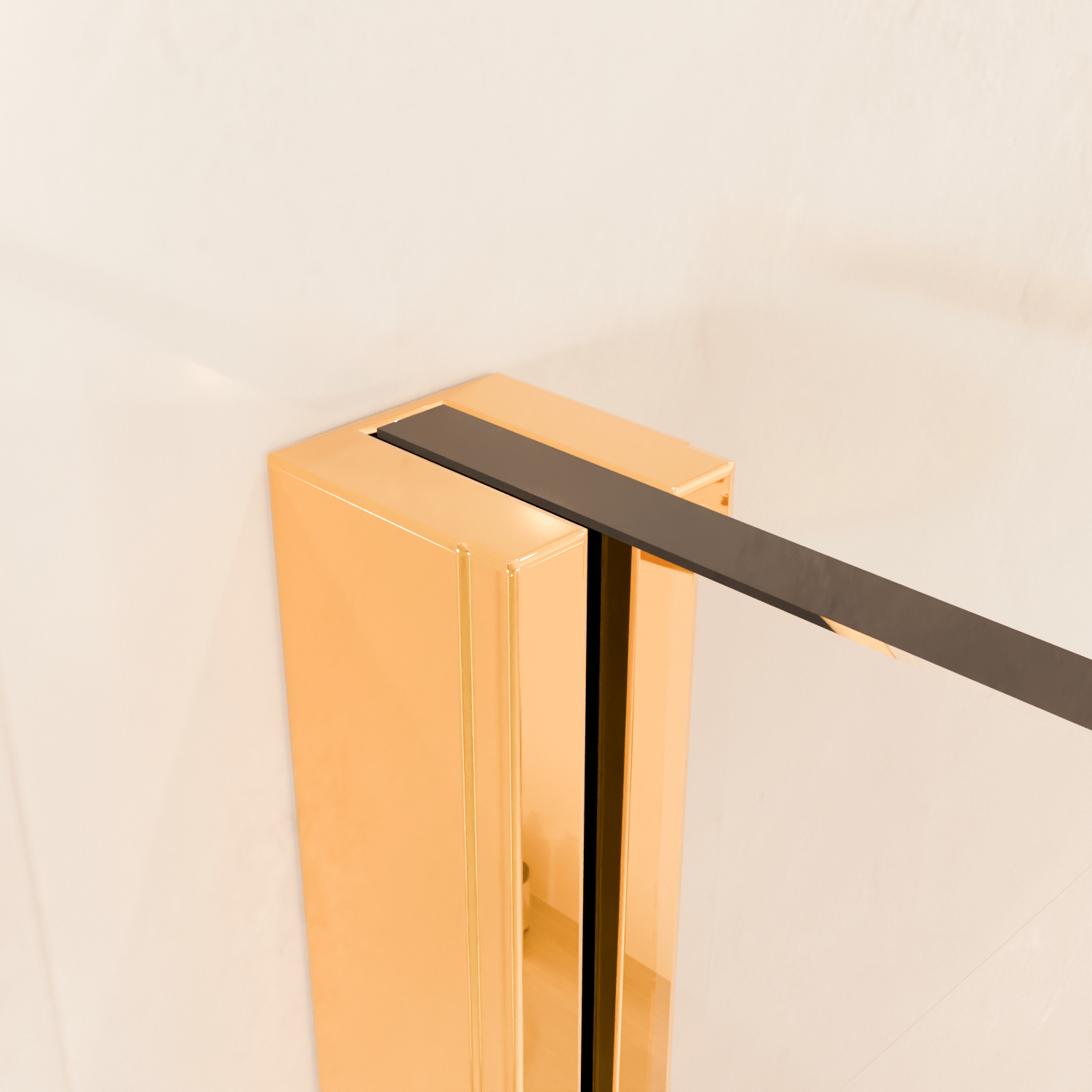 Inloopdouche Lima 120 x 200 cm - Glanzend Goud - Nano Coating - lomazoo.com