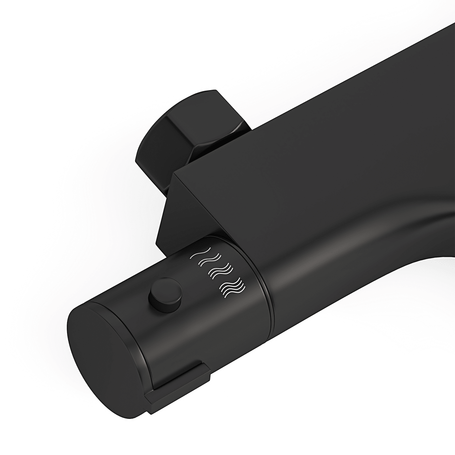 Thermostatische badkraan Mat Zwart - 15cm - lomazoo.com