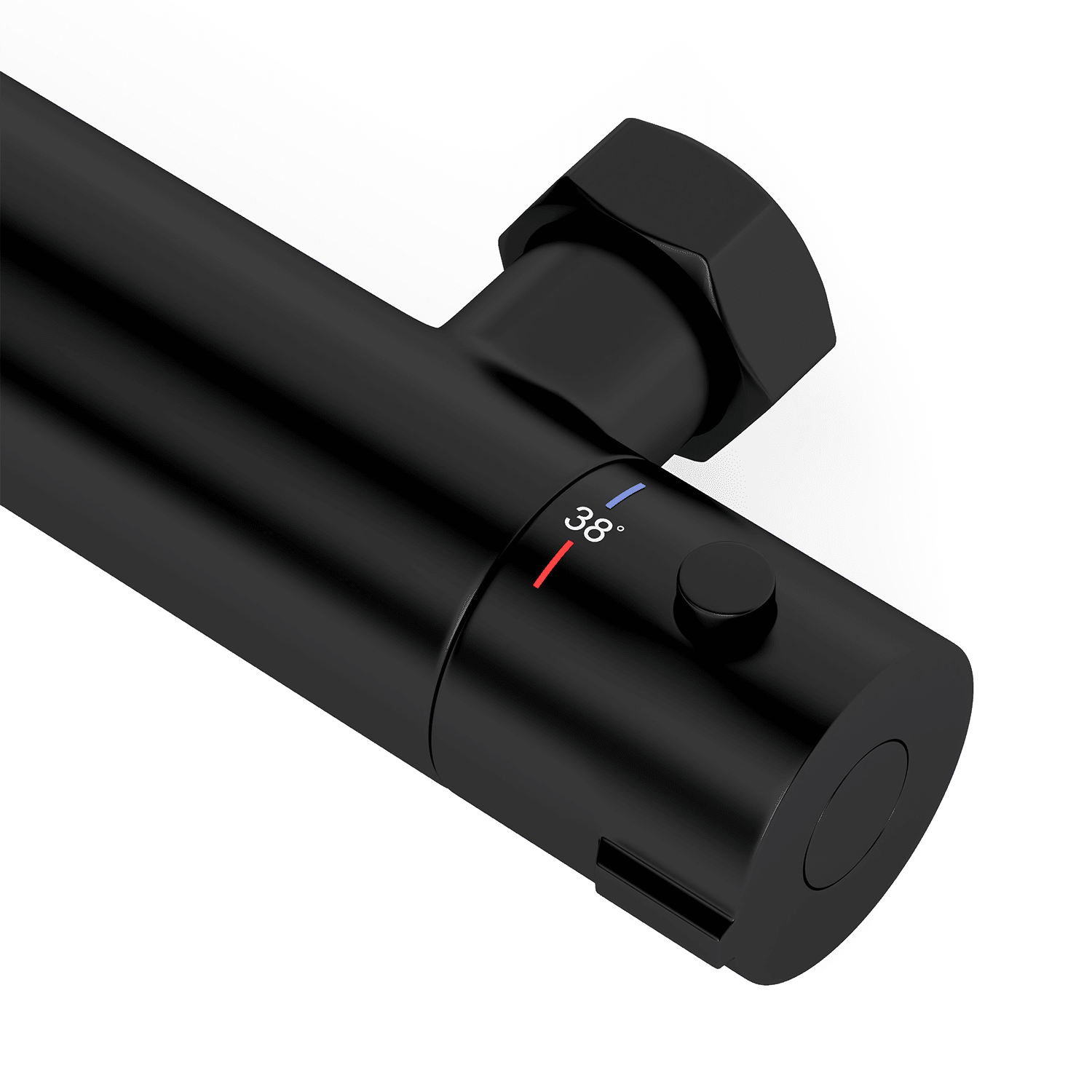 Thermostatische douchekraan Mat Zwart - 15cm - lomazoo.com