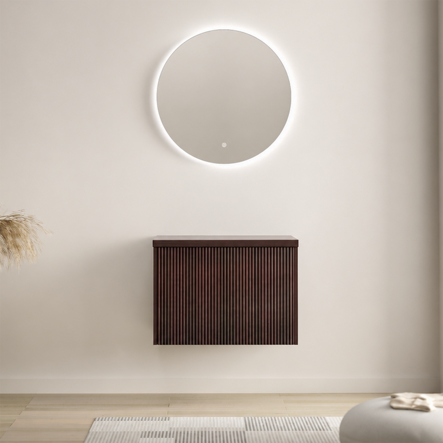 Meuble bas Blanc Brillant 100 cm