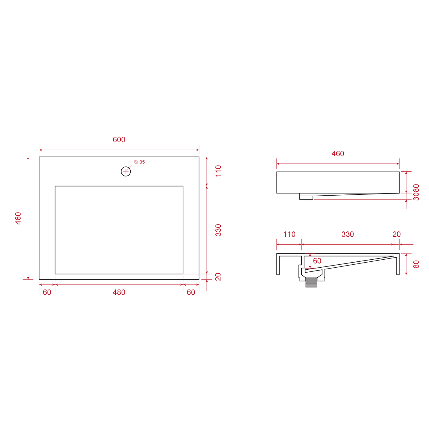 AZURO Licht Eiken - Wastafel Wit - Met Kolomkast - 60cm - lomazoo.com
