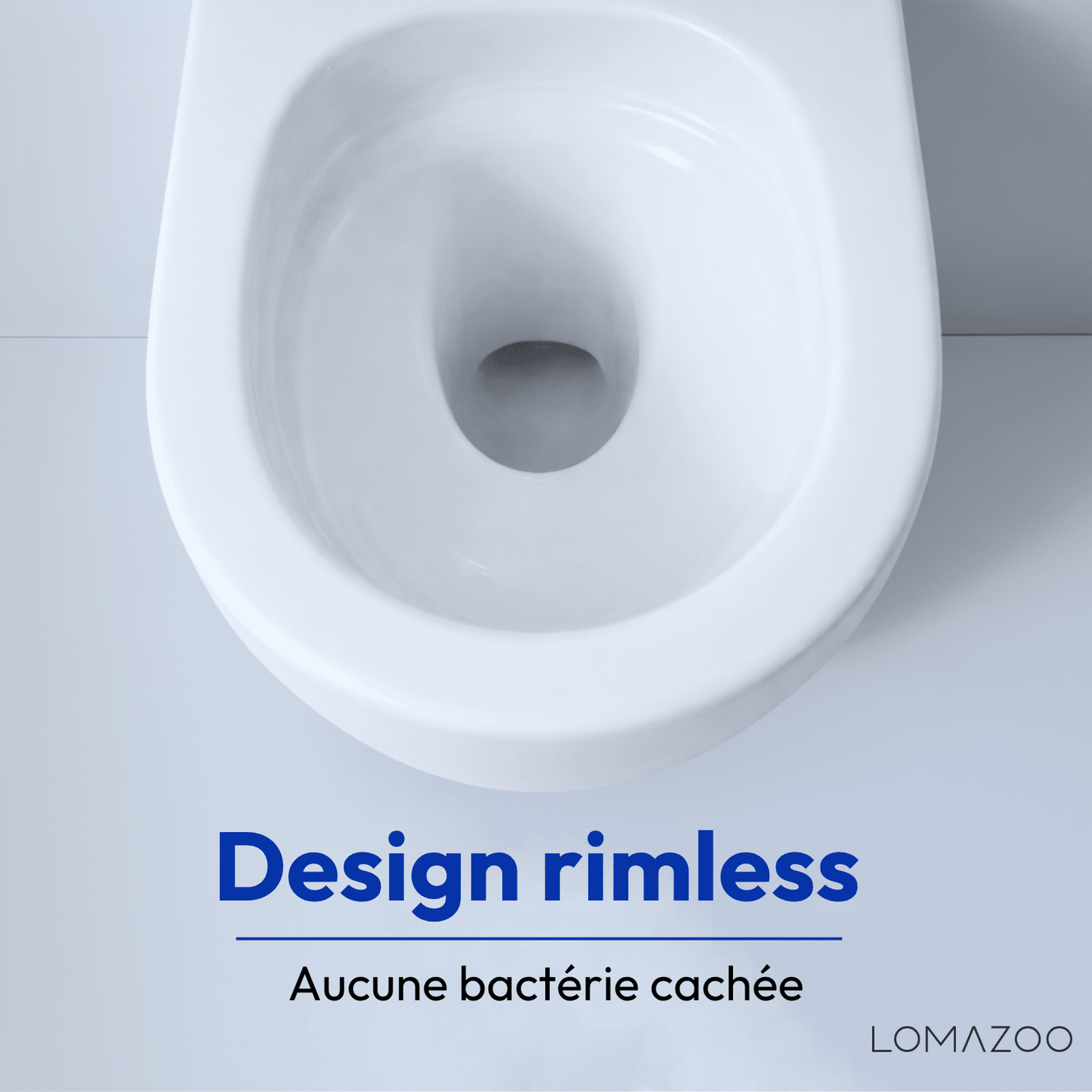 Hangtoilet met Inbouwreservoir - Rond Wit - Drukplaat Rond Goud - Linea - lomazoo.com