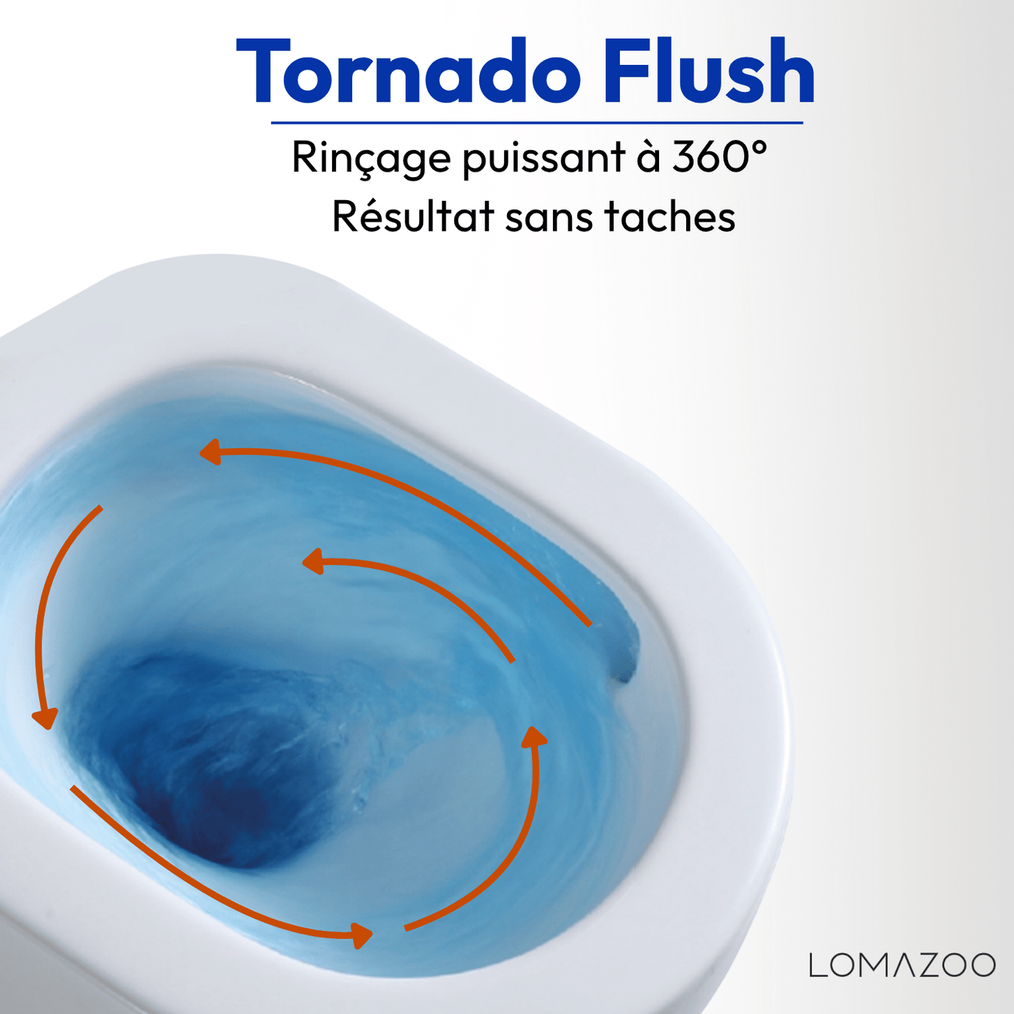 Hangtoilet met Inbouwreservoir - Rond Wit - Drukplaat Vierkant Wit - Linea - lomazoo.com