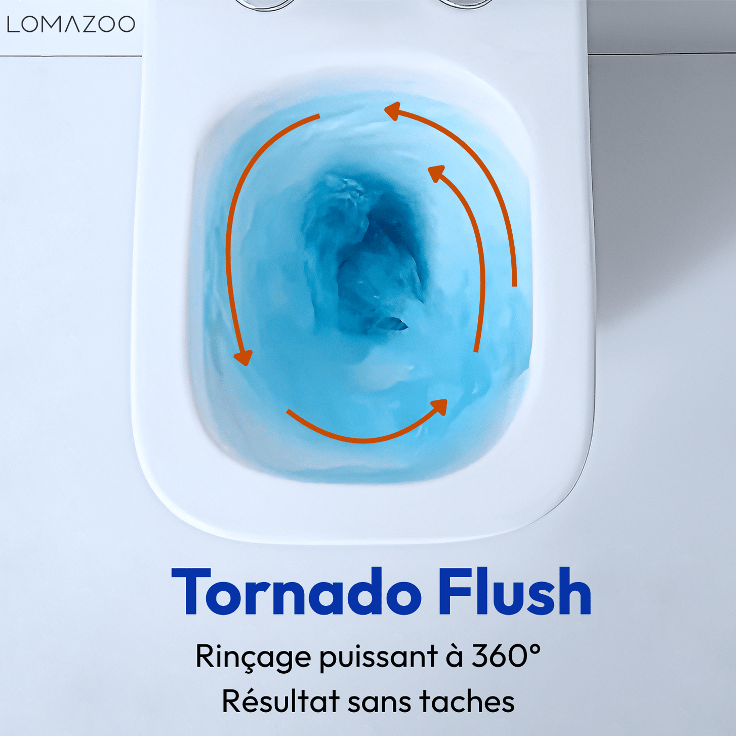 Hangtoilet met Inbouwreservoir - Vierkant Wit - Drukplaat Rond Chroom - Linea - lomazoo.com