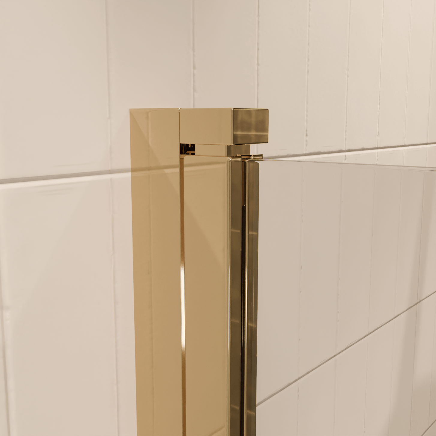 Badwand Palmas 80 x 140 cm - Glanzend Goud - Nano Coating - lomazoo.com