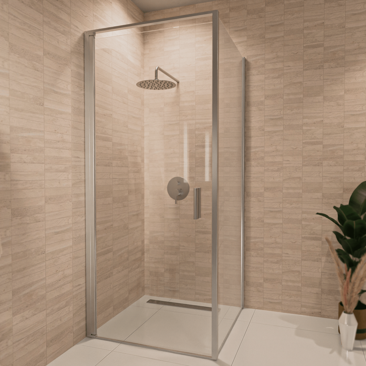 Douchecabine Bogota 90 x 90 x 200 cm - Chroom - Nano Coating - lomazoo.com