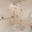 Douchecabine Cali 90 x 90 x 200 cm - Matzwart - Nano Coating - Draaideur - lomazoo.com