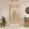 Douchedeur Rio 90 x 200 cm - Glanzend Goud - Nano Coating - lomazoo.com