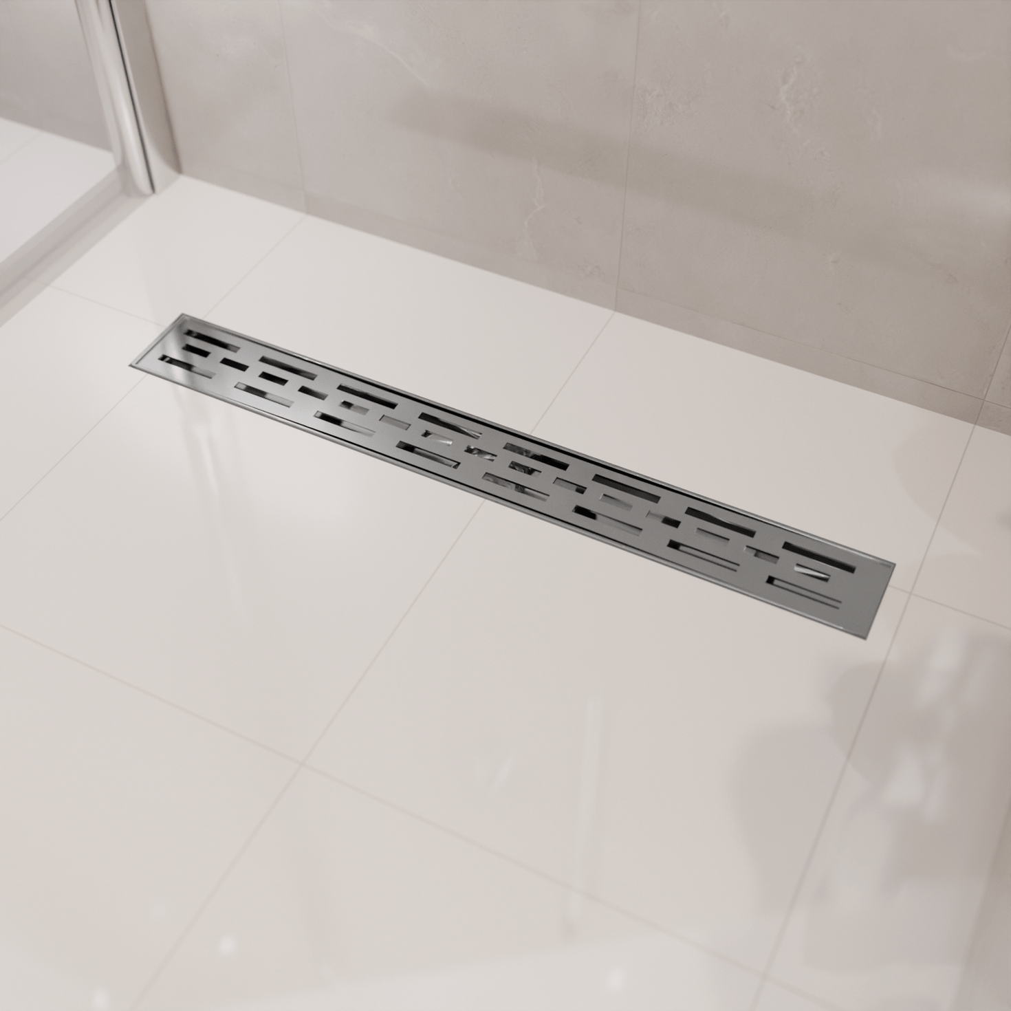 Douchegoot Cayma 80 cm - Geborsteld RVS - lomazoo.com
