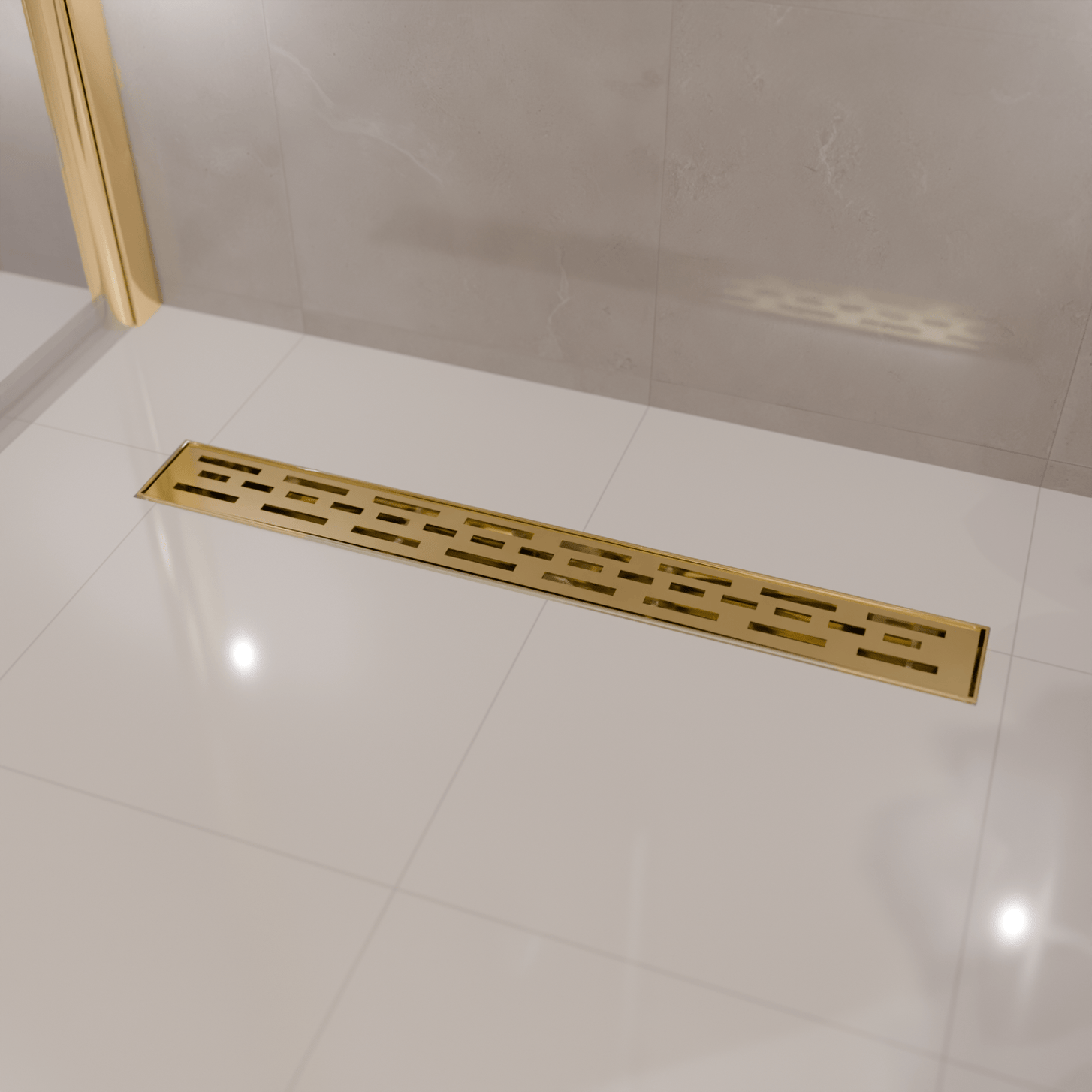 Douchegoot Cayma 80 cm - Goud - lomazoo.com
