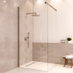 Douchewand Lima 100 x 200 cm - Chroom - Nano Coating - lomazoo.com