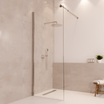 Douchewand Lima 80 x 200 cm - Chroom - Nano Coating - lomazoo.com