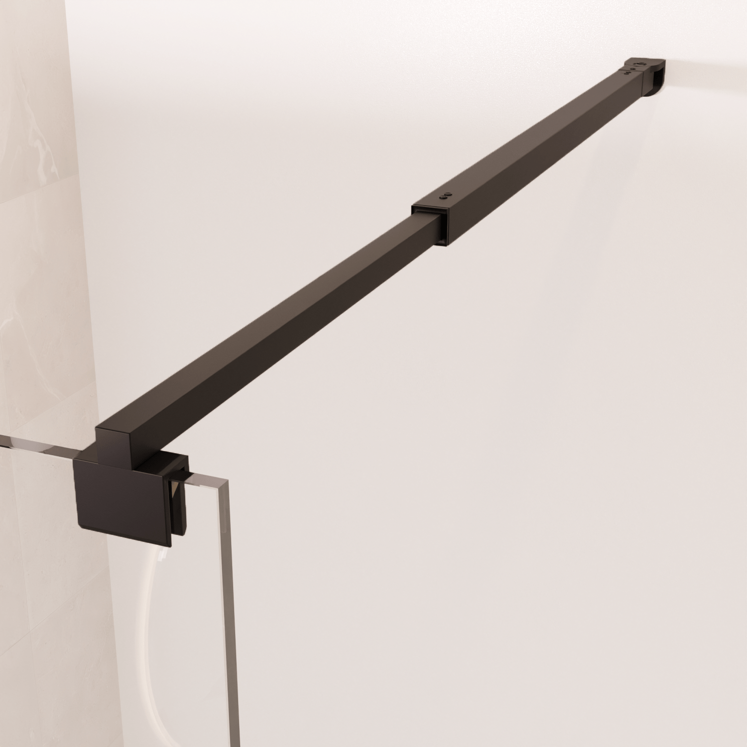Inloopdouche Lima 60 x 200 cm - Zwart - Nano Coating - lomazoo.com