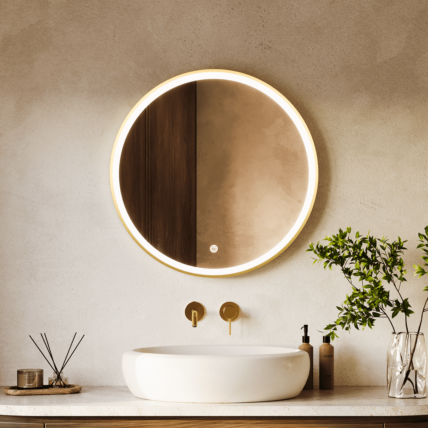 MIAMI - 70 cm (Goud) - lomazoo.com