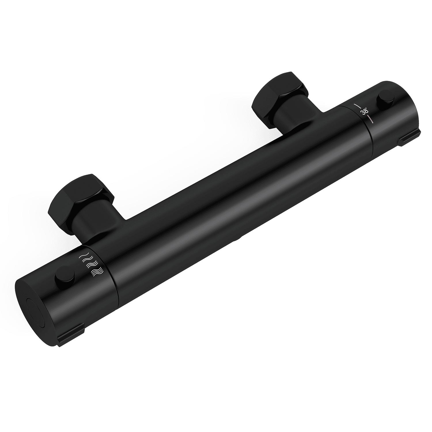 Thermostatische douchekraan Mat Zwart - 15cm - lomazoo.com