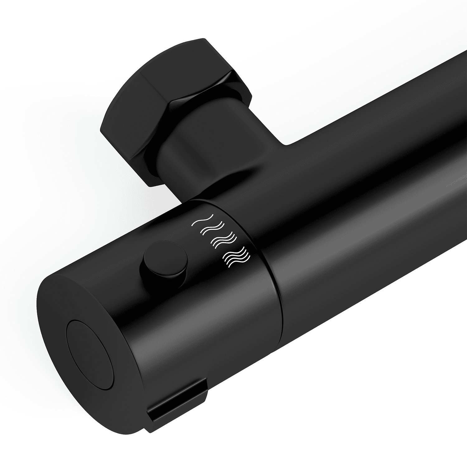 Thermostatische douchekraan Mat Zwart - 15cm - lomazoo.com