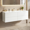 NINEO Blanc brillant - Lavabo blanc - 140 cm